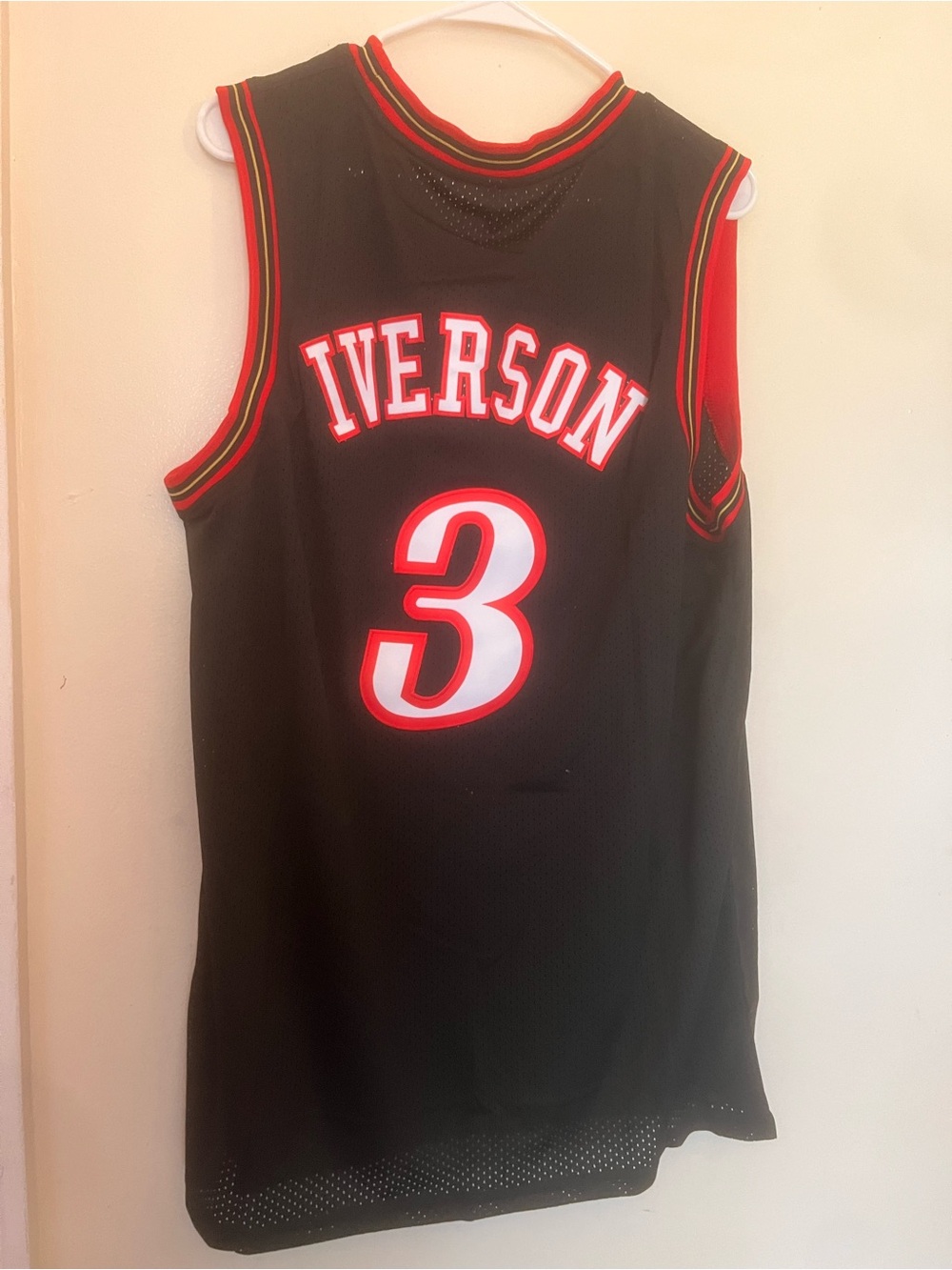 Philadelphia embroidered Iverson basketball jersey philly